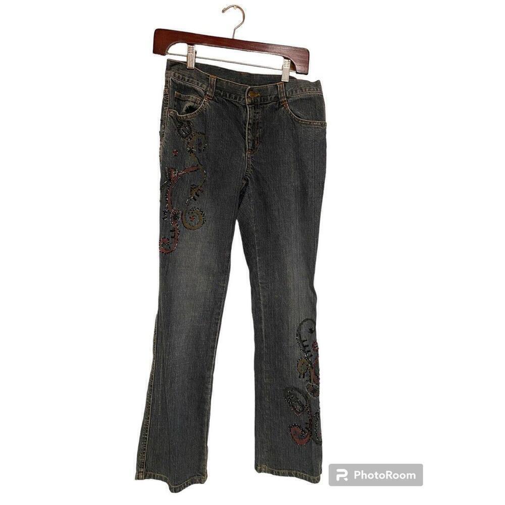 Women's Chicos Beaded Denim Jeans. Sz.0 = S/4